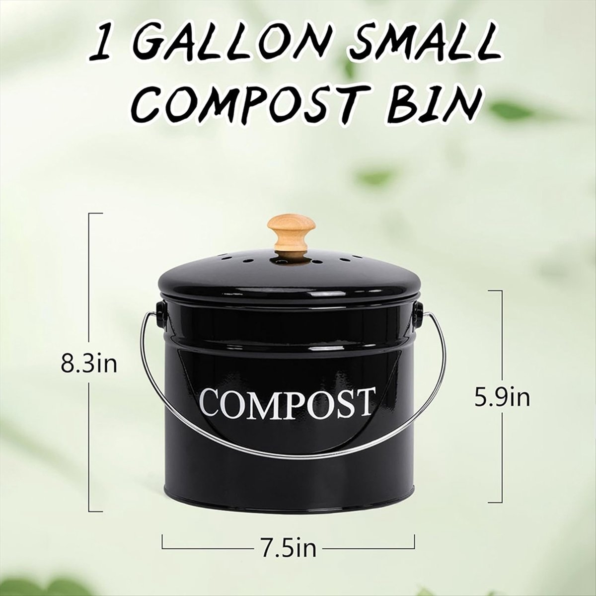 Kosz na kompost do kuchni, na  – Compost Bin Countertop recenzja i cena